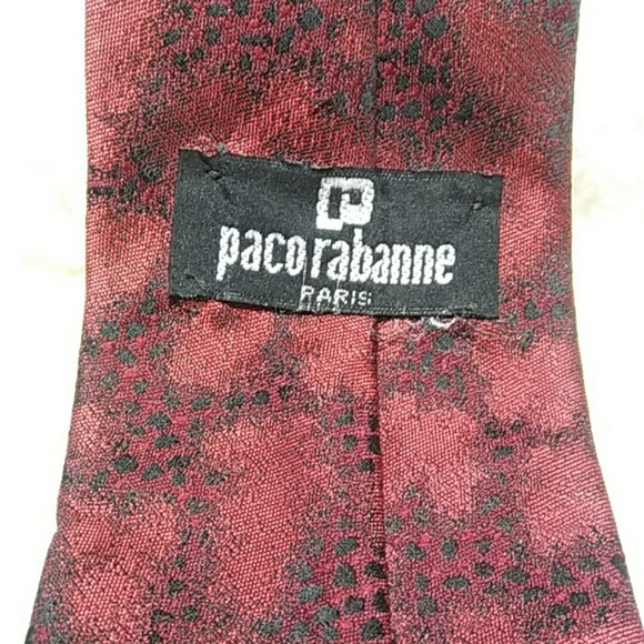 paco rabanne red and black tie - Picture 3 of 4